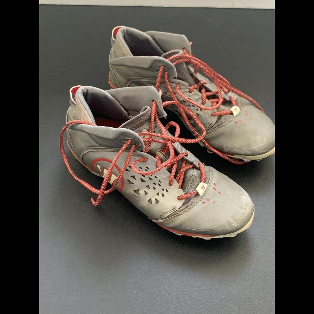 Warrior Adonis RG Lacrosse Cleats Mens US 10.5  Gray High Top Lace
